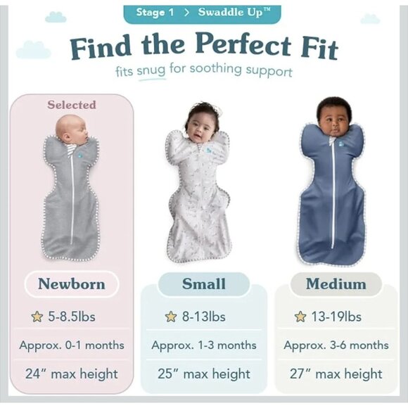 Love to Dream Swaddle up Original NB 1.0TOG 5-8.5Lbs Stage 1 - Picture 6 of 10